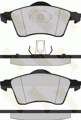 Kit de plaquettes de frein, frein à disque Brake ENGINEERING PA1163
