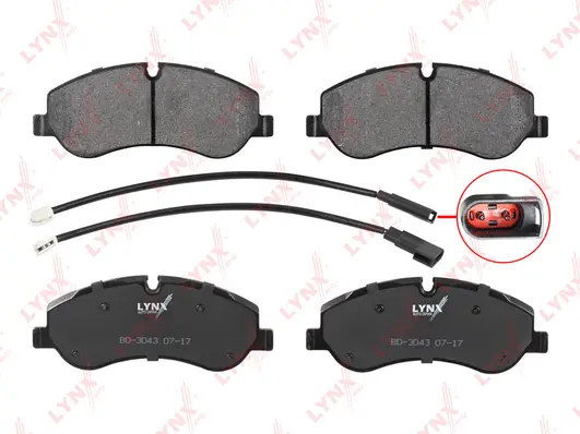Kit de plaquettes de frein, frein à disque LYNXAUTO BD-3043