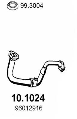 Tuyau d'échappement ASSO 10.1024
