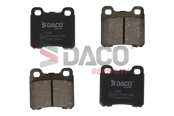 Kit de plaquettes de frein, frein à disque DACO Germany 323608