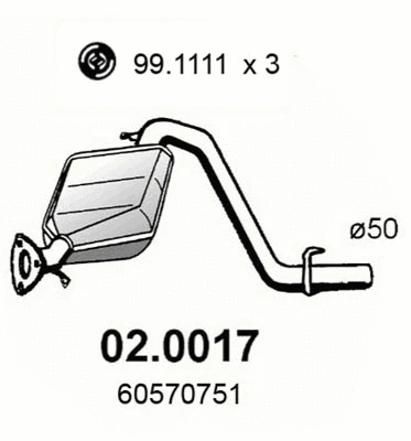 Catalyseur ASSO 02.0017
