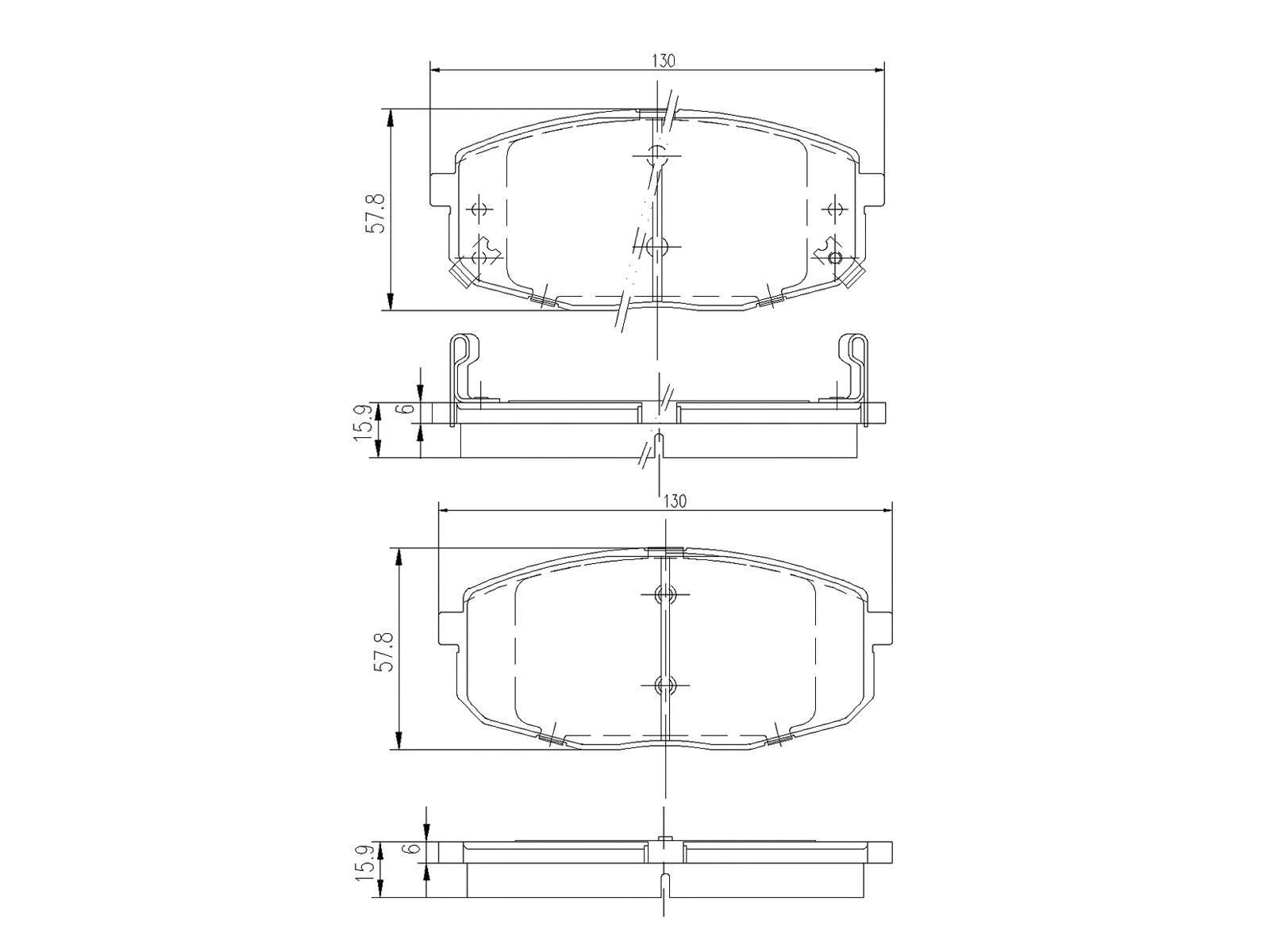 Kit de plaquettes de frein, frein à disque A.Z. Meisterteile AZMT-44-022-1235
