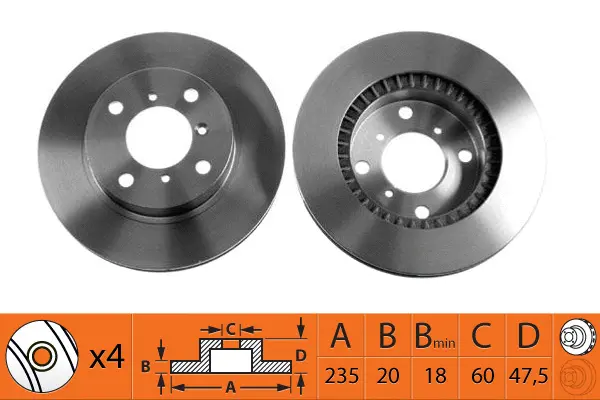 Disque de frein SB BR29103T