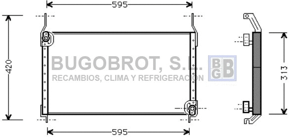 Condenseur, climatisation BUGOBROT 62-FT5172