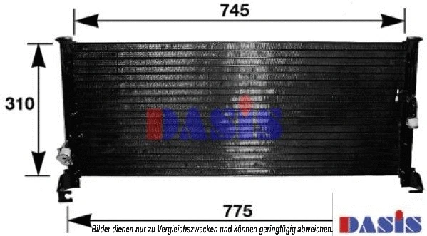 Condenseur, climatisation AKS DASIS 212140N
