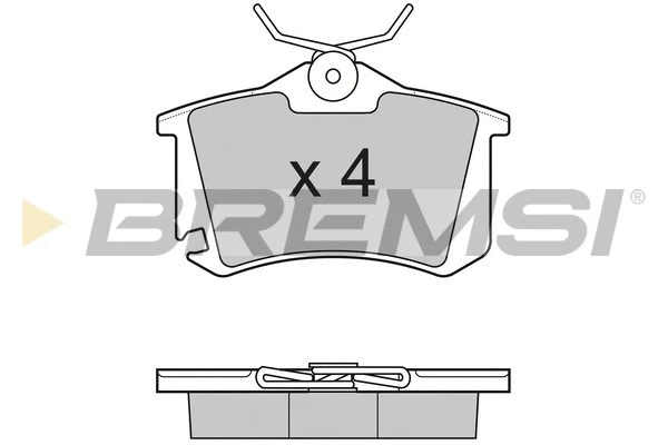 Kit de plaquettes de frein, frein à disque BREMSI BP3175