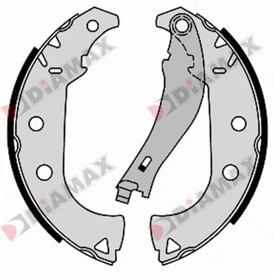 Jeu de mâchoires de frein DIAMAX N01359