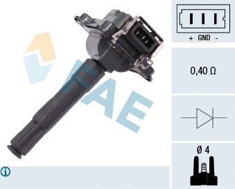 Bobine d'allumage FAE 80252