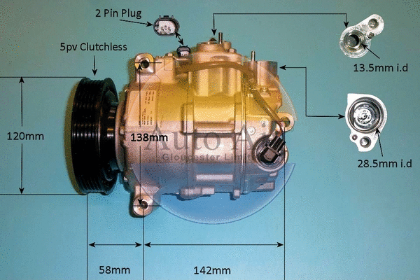 Compresseur, climatisation AUTO AIR GLOUCESTER 14-1278