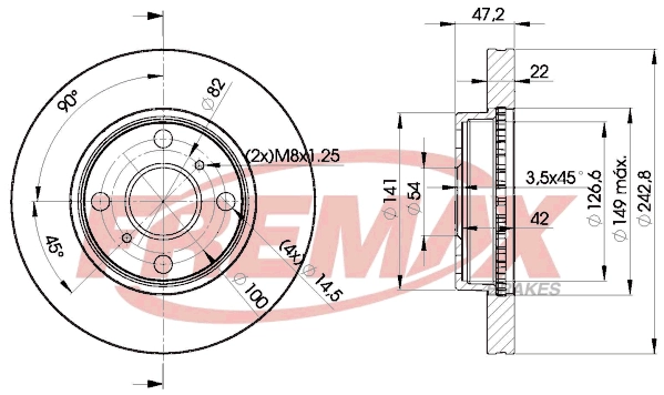 Disque de frein FREMAX BD-0110