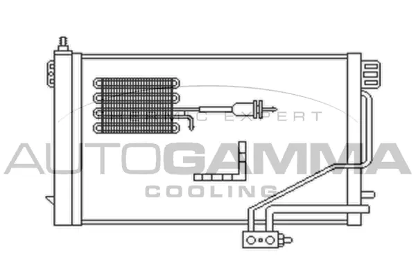 Condenseur, climatisation AUTOGAMMA 102702