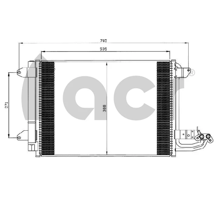 Condenseur, climatisation ACR 300561