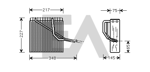 Évaporateur climatisation EACLIMA 43B77002