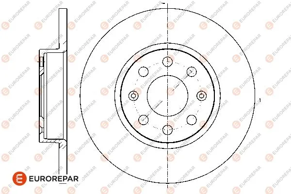 Disque de frein EUROREPAR 1676009780