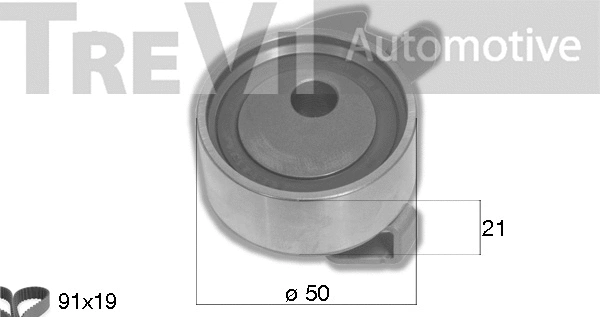 Kit de courroie crantée TREVI AUTOMOTIVE KD1478
