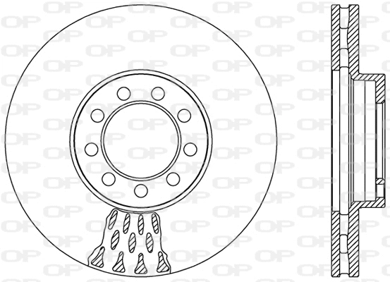 Disque de frein OPEN PARTS BDA2472.20