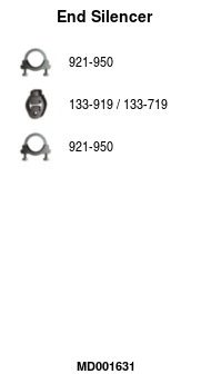 Silencieux arrière FA1 MD001631