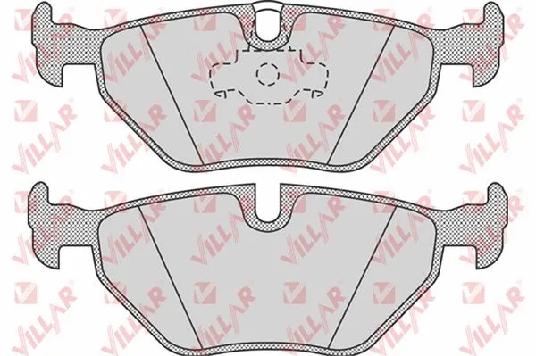 Kit de plaquettes de frein, frein à disque VILLAR 626.0675