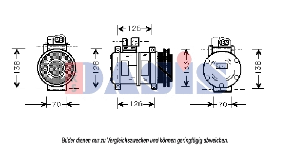 Compresseur, climatisation AKS DASIS 850766N