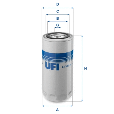 Filtre à carburant UFI 24.349.00