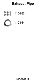 Tuyau d'échappement FA1 MD000219