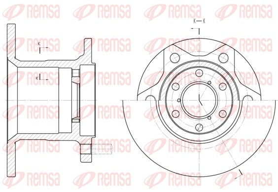 Disque de frein REMSA 6243.00
