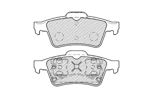 Kit de plaquettes de frein, frein à disque KLAXCAR FRANCE 24113z