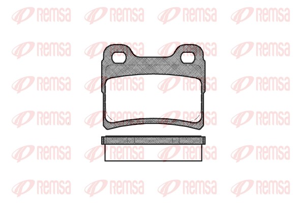 Kit de plaquettes de frein, frein à disque REMSA 0417.10