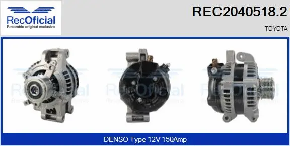 Alternateur RECOFICIAL REC2040518.2