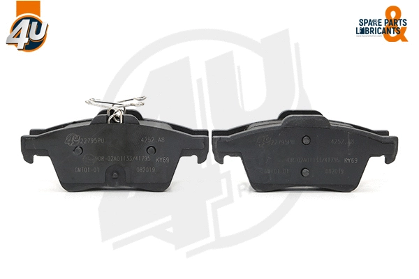 Kit de plaquettes de frein, frein à disque 4U Autoparts 22795PU