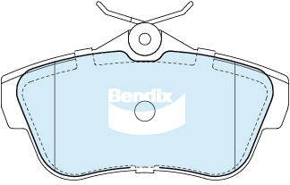 Kit de plaquettes de frein, frein à disque Bendix DB2327 HD