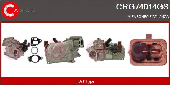 Radiateur, réaspiration des gaz d'échappement CASCO CRG74014GS