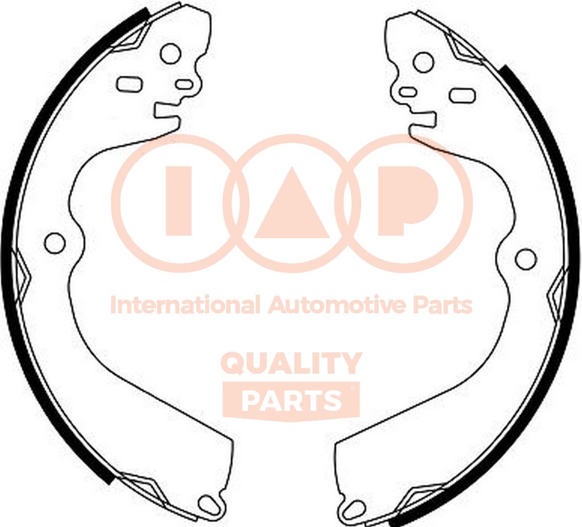 Jeu de mâchoires de frein IAP QUALITY PARTS 705-13220