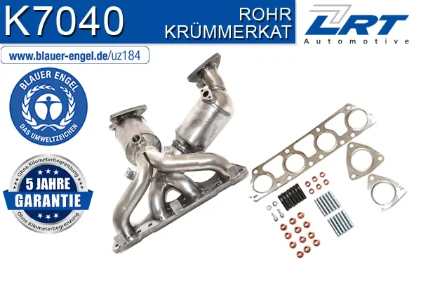 Catalyseur en coude LRT K7040
