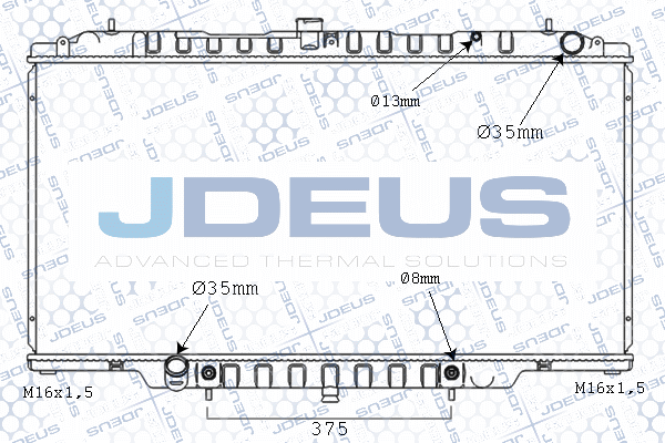 Radiateur, refroidissement du moteur JDEUS M-019081A