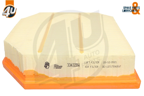 Filtre à air 4U Autoparts 33432BW