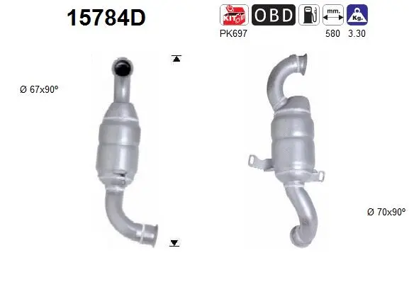 Catalyseur AS 15784D