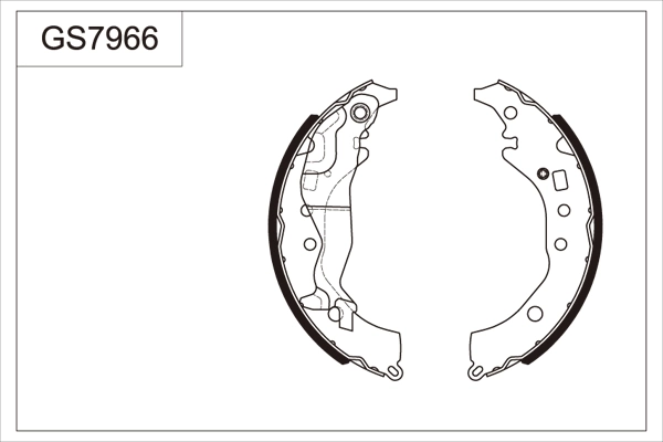Jeu de mâchoires de frein TRW GS7966