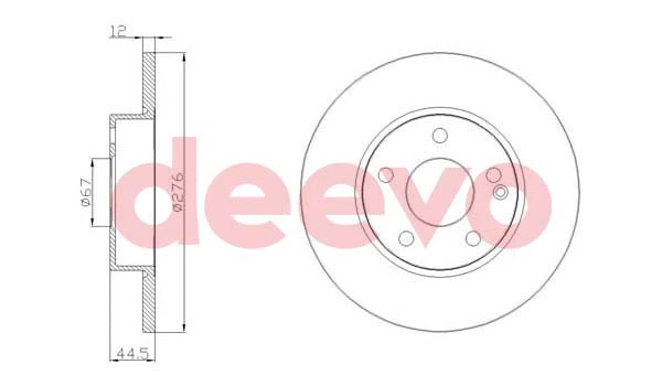 Disque de frein DEEVO BD18540