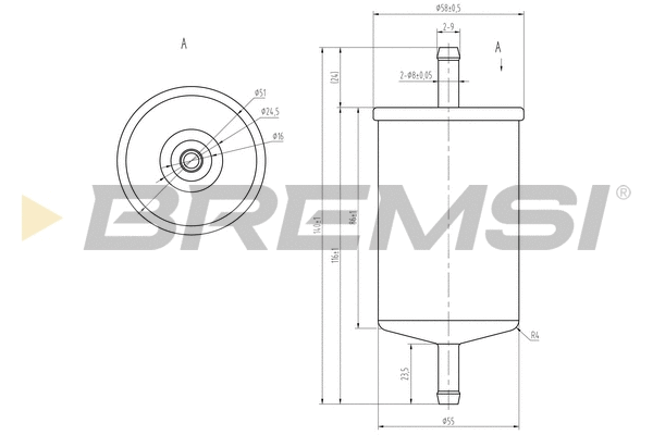 Filtre à carburant BREMSI FE0397