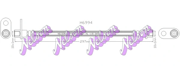 Flexible de frein KAWE H6994