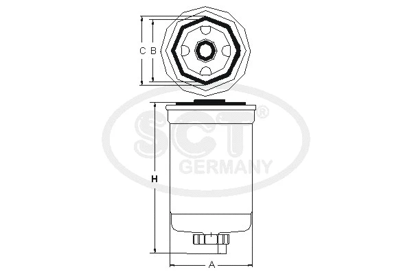 Filtre à carburant SCT - MANNOL ST 356