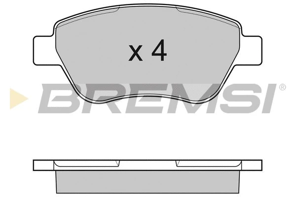 Kit de plaquettes de frein, frein à disque BREMSI BP3040
