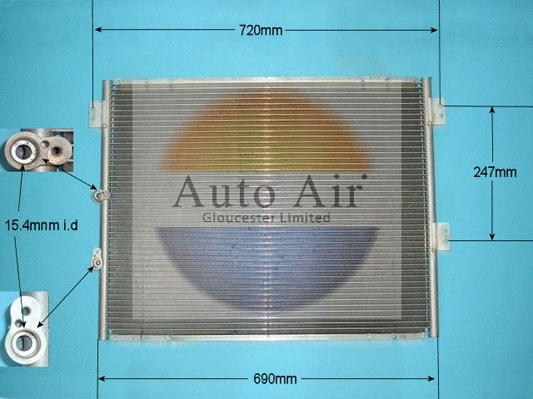Condenseur, climatisation AUTO AIR GLOUCESTER 16-1350