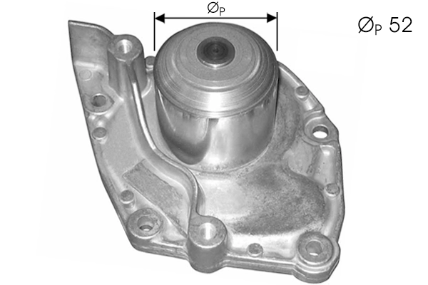 Pompe à eau, refroidissement du moteur TECDRIVE TPAE0029