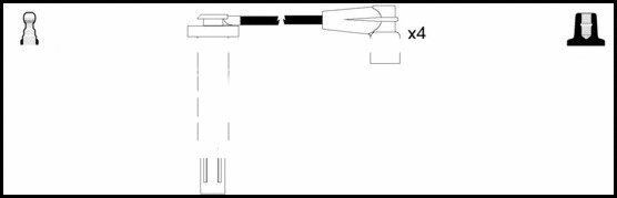 Kit de câbles d'allumage LEMARK HOES1149