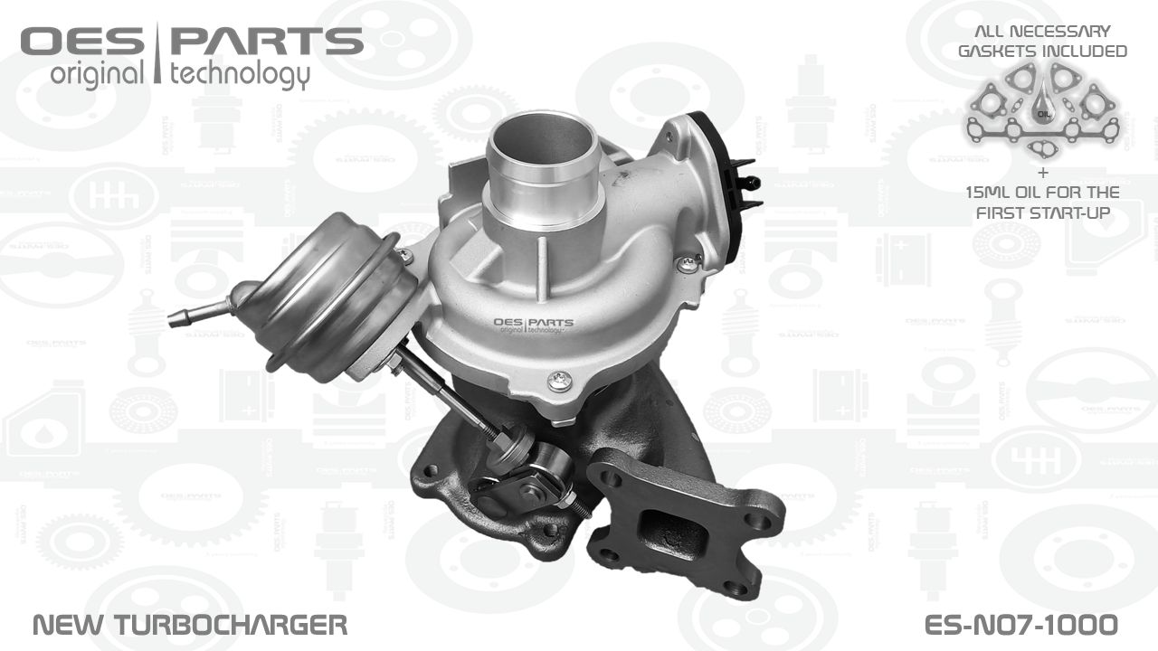 Turbocompresseur, suralimentation OES PARTS ES-N07-1000