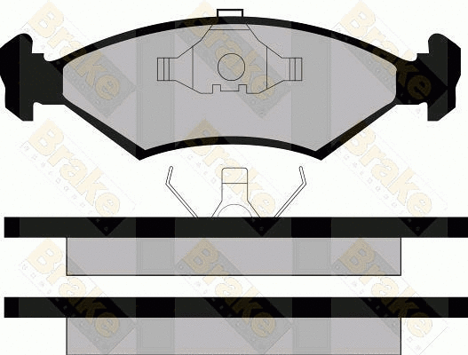 Kit de plaquettes de frein, frein à disque Brake ENGINEERING PA310