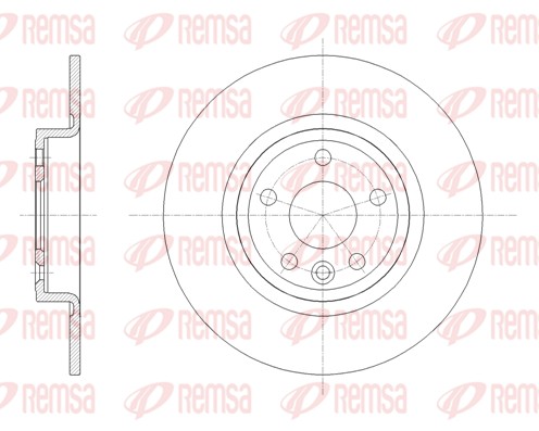 Disque de frein REMSA 61785.00