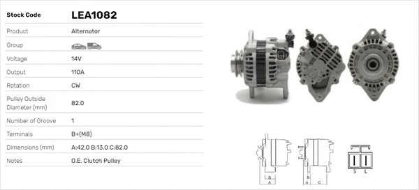 Alternateur LUSA LEA1082